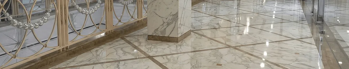 Beautiful marble floor professionally installed in Saint Petersburg, FL